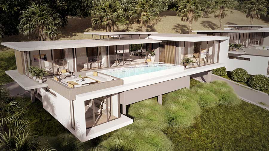 Coast Breeze Residences, Koh Samui, Bang Por – Sea View Type D - 4-bed Villas